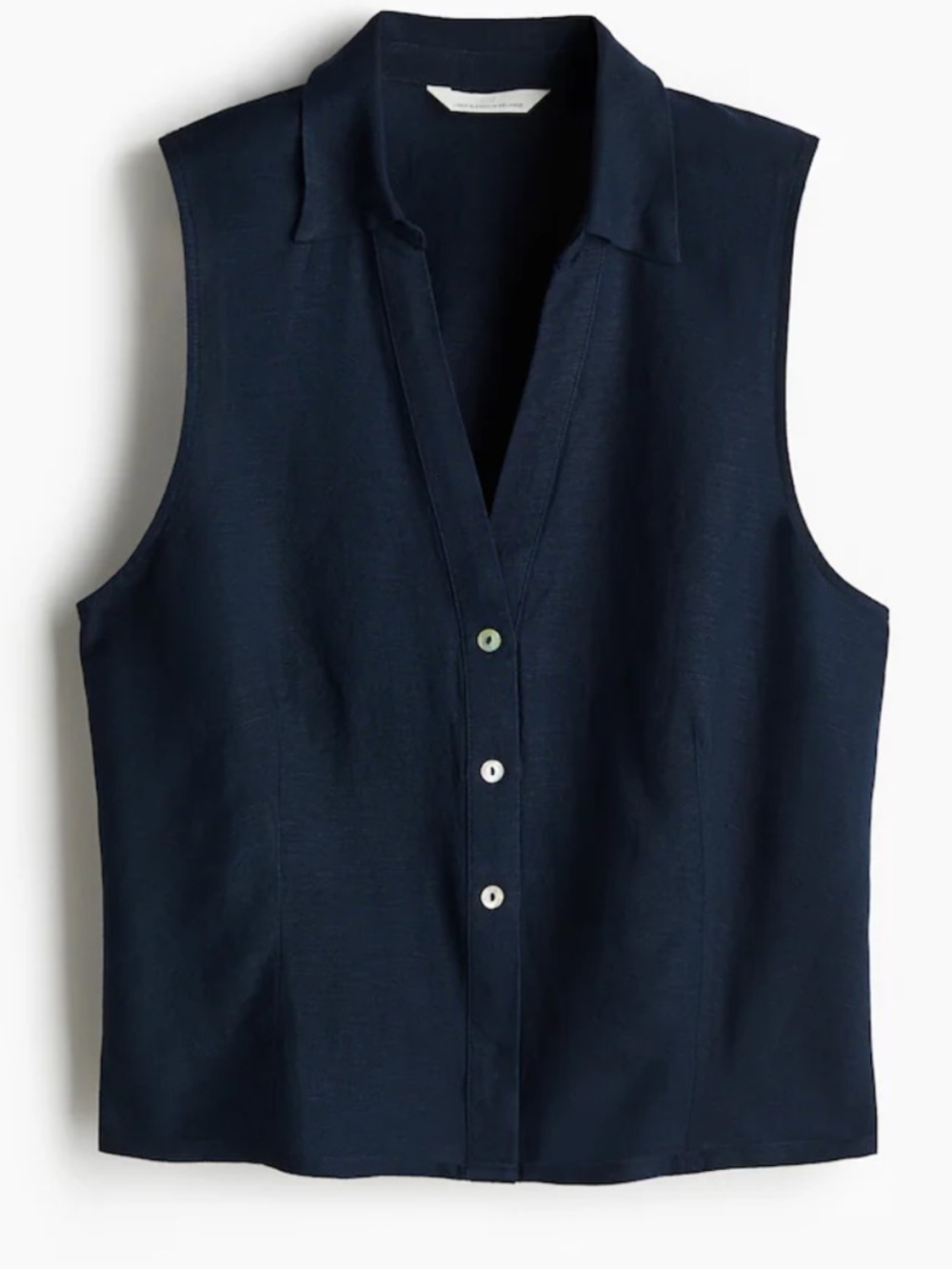 NWT H&M Linen Blend Vest
